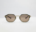 Skelet Black & Gold Hexagonal Sunglasses