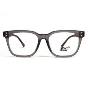Mont Blanc Slim Grey Wood Texture Eyeglasses